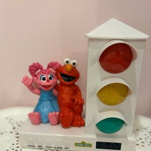 Sesame Street Elmo and Abby Cadabby Traffic Light Clock and Nightlight